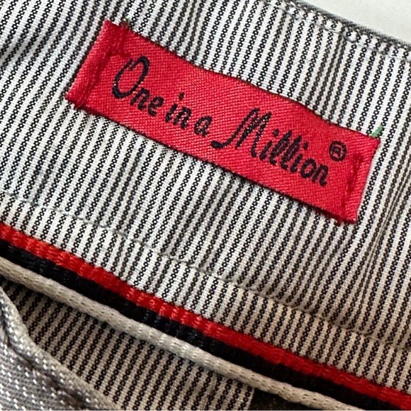 One in a Million Pants 34 x 33 Style 2706 Color#3 Gray Grey Pinstripe - Picture 8 of 10